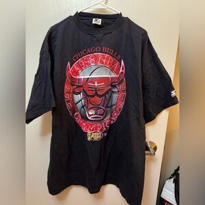 vintage 1998 Starter Chicago Bulls NBA Finals Champions T-shirt